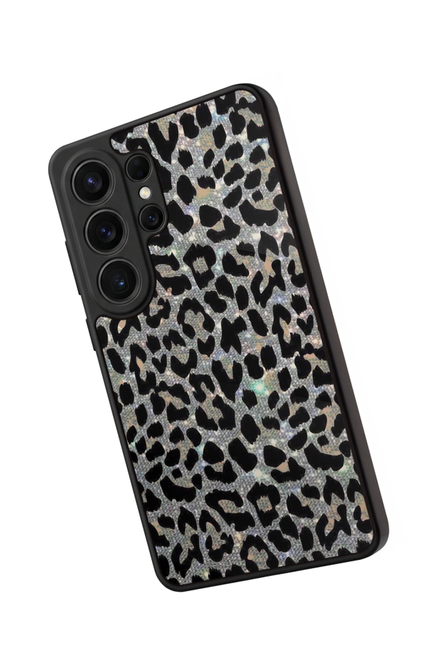 Samsung Galaxy S26 Ultra Uyumlu Hologram Leopar Tasarımlı Glossy Premium Kılıf
