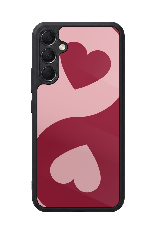 Samsung Galaxy A34 Uyumlu Kalp Love Tasarımlı Glossy Premium Kılıf