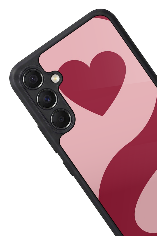 Samsung Galaxy A34 Uyumlu Kalp Love Tasarımlı Glossy Premium Kılıf