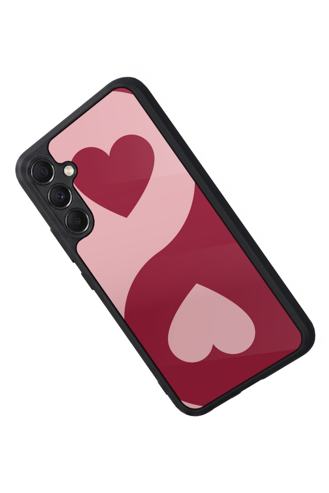 Samsung Galaxy A34 Uyumlu Kalp Love Tasarımlı Glossy Premium Kılıf