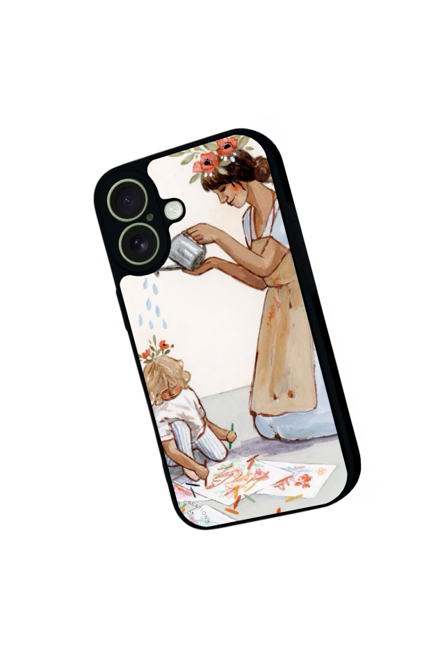 iPhone 17 Uyumlu Kalp Love Tasarımlı Glossy Premium Kılıf
