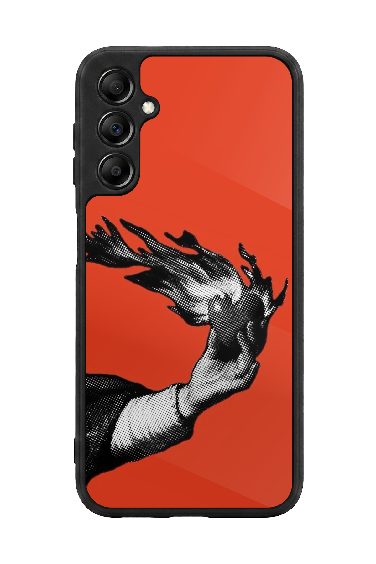 Samsung Galaxy A14 Uyumlu Kirmizi Tasarımlı Glossy Premium Kılıf