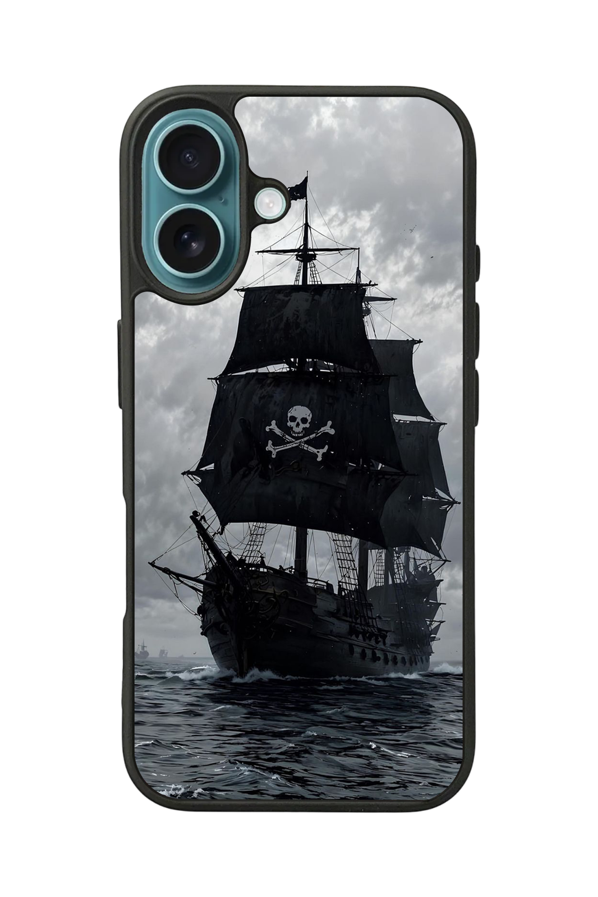 iPhone 16 Plus Uyumlu Korsan Tasarımlı Glossy Premium Kılıf
