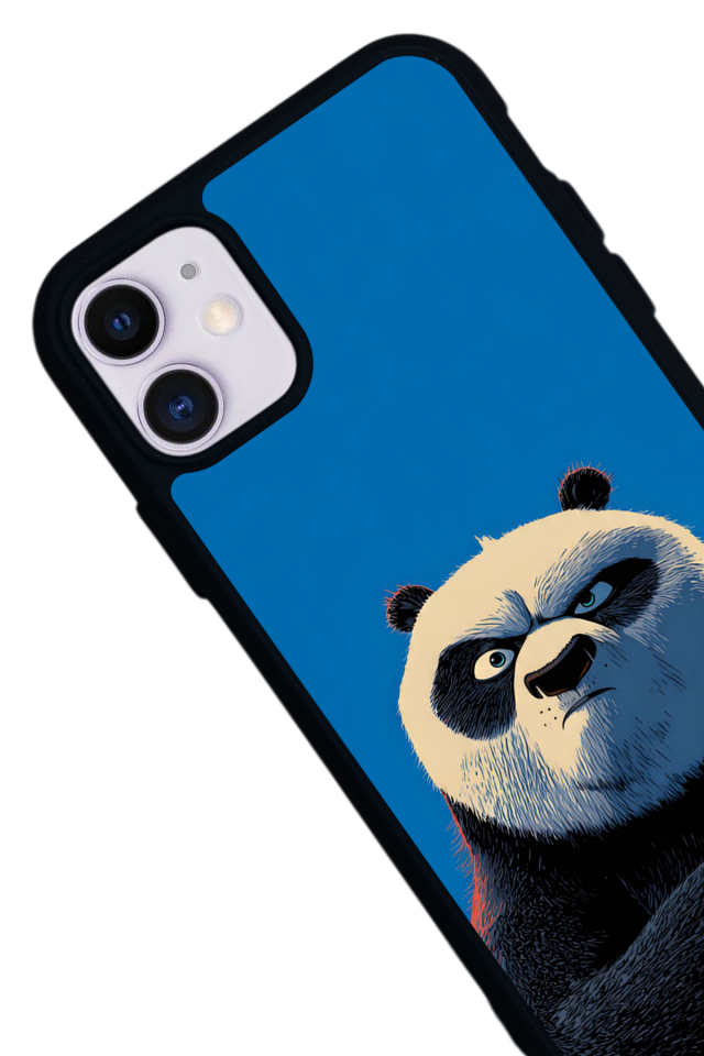 iPhone 11 Uyumlu Kung Fu Panda Tasarımlı Glossy Premium Kılıf