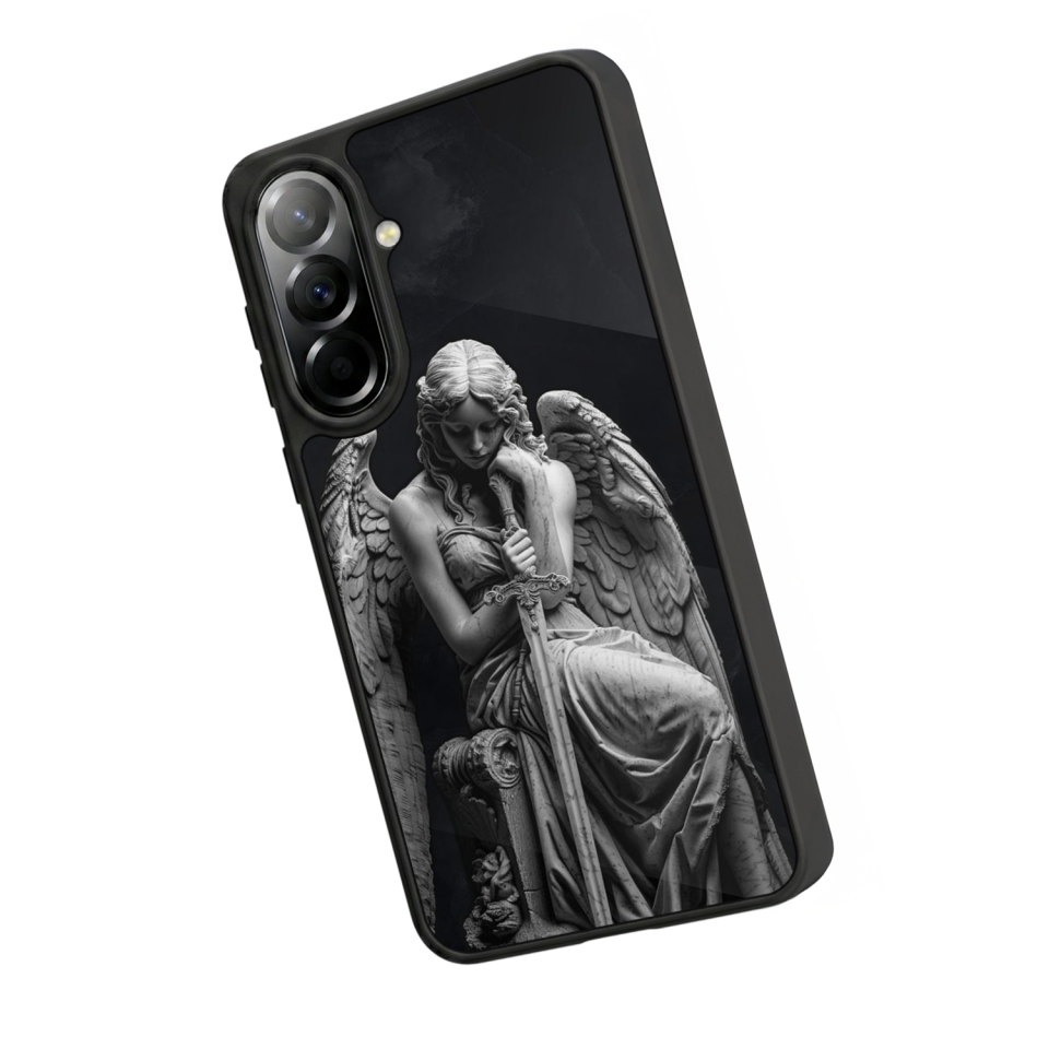 Samsung Galaxy A57 Uyumlu Melek Tasarımlı Glossy Premium Kılıf