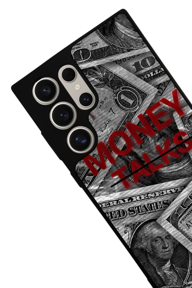 Samsung Galaxy S22 Ultra Uyumlu Money Para Tasarımlı Glossy Premium Kılıf