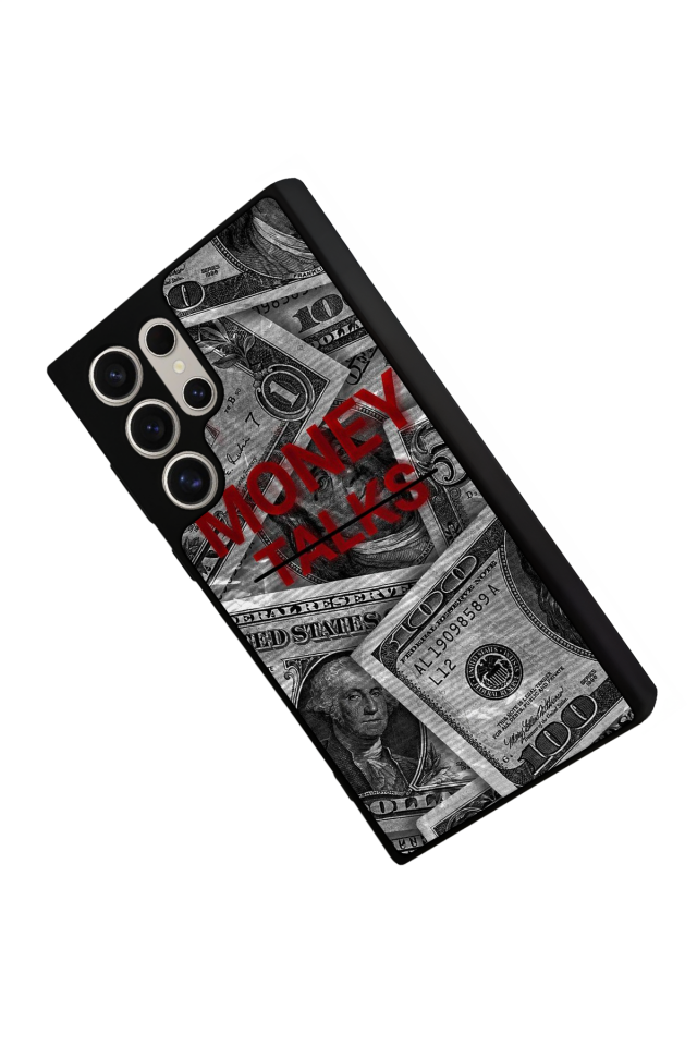 Samsung Galaxy S22 Ultra Uyumlu Money Para Tasarımlı Glossy Premium Kılıf