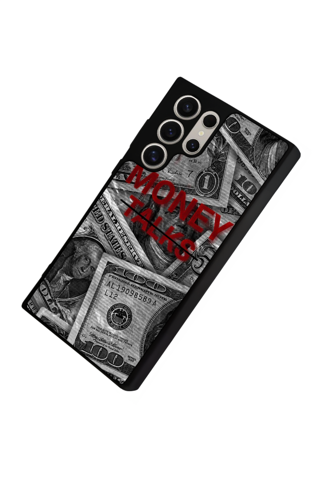 Samsung Galaxy S22 Ultra Uyumlu Money Para Tasarımlı Glossy Premium Kılıf