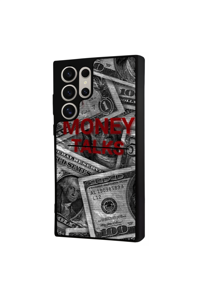 Samsung Galaxy S22 Ultra Uyumlu Money Para Tasarımlı Glossy Premium Kılıf