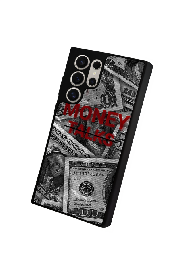 Samsung Galaxy S22 Ultra Uyumlu Money Para Tasarımlı Glossy Premium Kılıf
