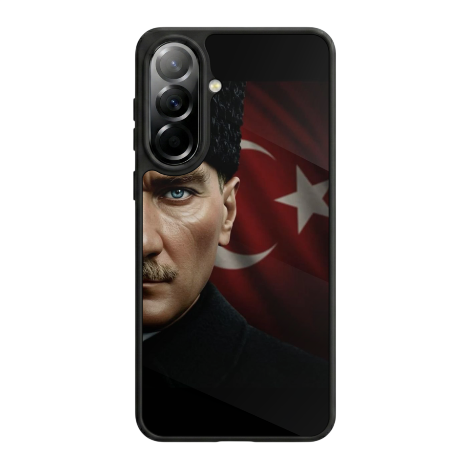 Samsung Galaxy A37 Uyumlu Mustafa Kemal Ataturk Tasarımlı Glossy Premium Kılıf