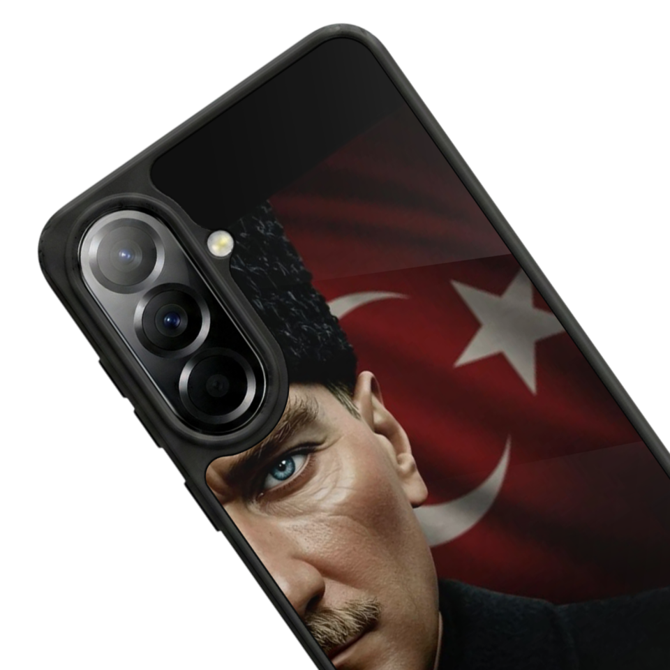 Samsung Galaxy A37 Uyumlu Mustafa Kemal Ataturk Tasarımlı Glossy Premium Kılıf