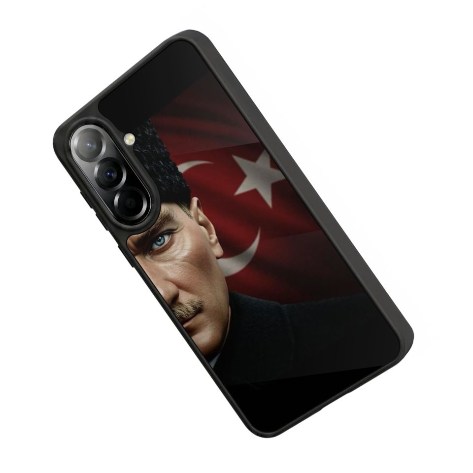 Samsung Galaxy A37 Uyumlu Mustafa Kemal Ataturk Tasarımlı Glossy Premium Kılıf