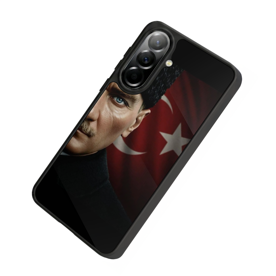 Samsung Galaxy A37 Uyumlu Mustafa Kemal Ataturk Tasarımlı Glossy Premium Kılıf