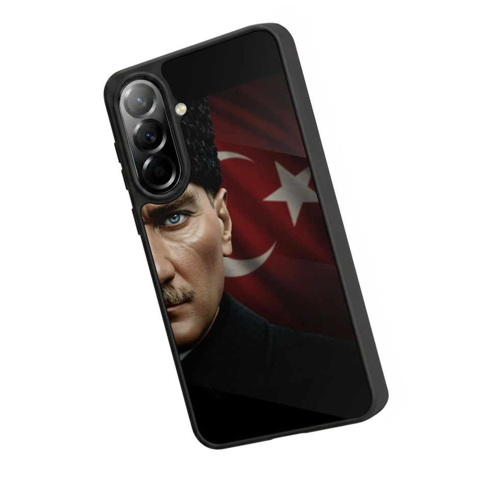 Samsung Galaxy A37 Uyumlu Mustafa Kemal Ataturk Tasarımlı Glossy Premium Kılıf