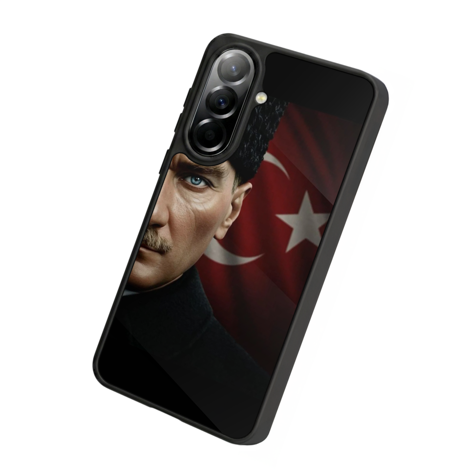 Samsung Galaxy A37 Uyumlu Mustafa Kemal Ataturk Tasarımlı Glossy Premium Kılıf