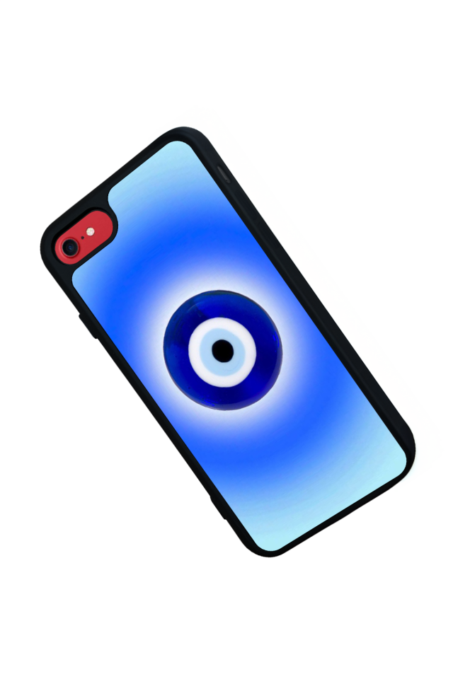 iPhone SE Uyumlu Nazar Tasarımlı Glossy Premium Kılıf