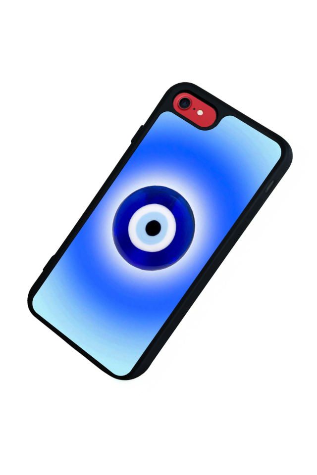 iPhone SE Uyumlu Nazar Tasarımlı Glossy Premium Kılıf