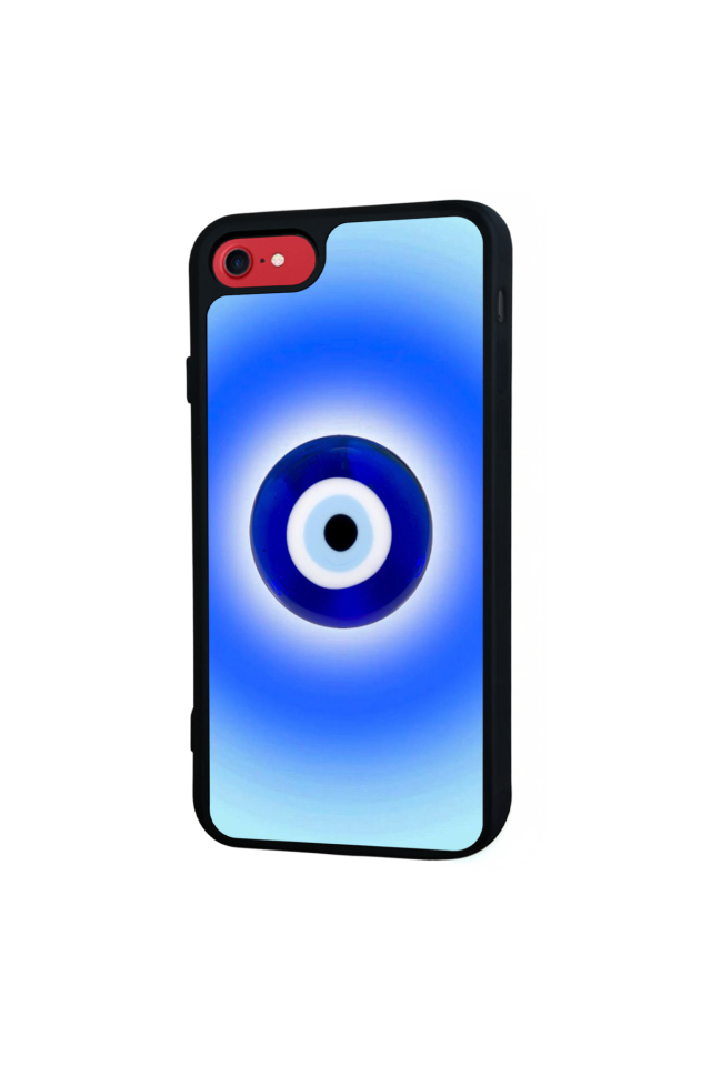 iPhone SE Uyumlu Nazar Tasarımlı Glossy Premium Kılıf