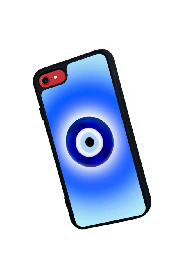 iPhone SE Uyumlu Nazar Tasarımlı Glossy Premium Kılıf