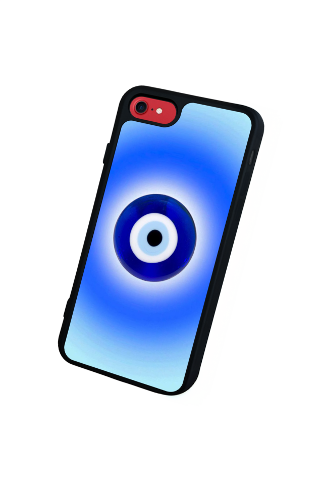 iPhone SE Uyumlu Nazar Tasarımlı Glossy Premium Kılıf