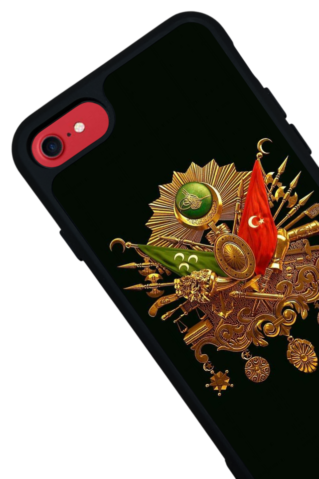 iPhone 8 Uyumlu Osmanli Tugrasi Tasarımlı Glossy Premium Kılıf