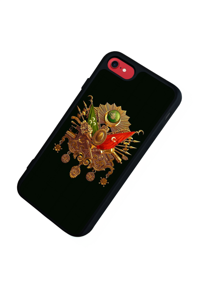 iPhone 8 Uyumlu Osmanli Tugrasi Tasarımlı Glossy Premium Kılıf
