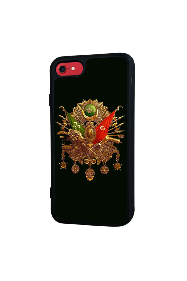 iPhone 8 Uyumlu Osmanli Tugrasi Tasarımlı Glossy Premium Kılıf
