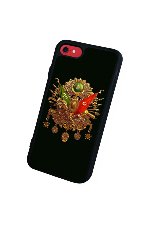 iPhone 8 Uyumlu Osmanli Tugrasi Tasarımlı Glossy Premium Kılıf