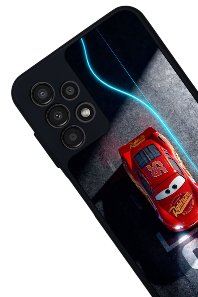 Samsung Galaxy A23 Uyumlu Şimsek McQueen Tasarımlı Glossy Premium Kılıf