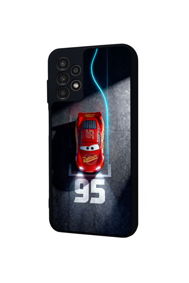 Samsung Galaxy A23 Uyumlu Şimsek McQueen Tasarımlı Glossy Premium Kılıf
