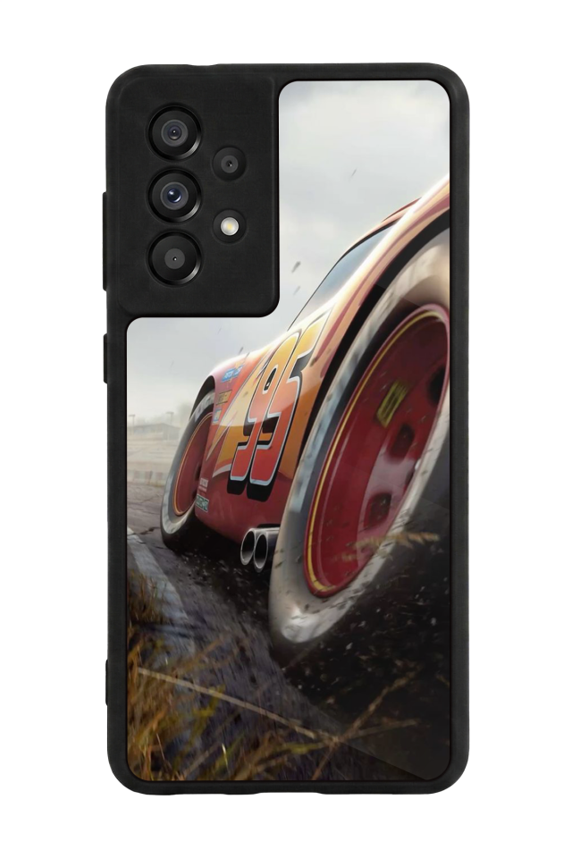 Samsung Galaxy A73 Uyumlu Şimsek McQueen Tasarımlı Glossy Premium Kılıf