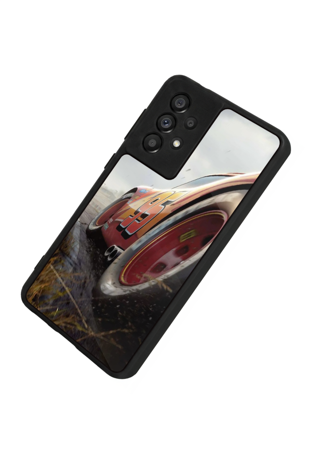Samsung Galaxy A73 Uyumlu Şimsek McQueen Tasarımlı Glossy Premium Kılıf