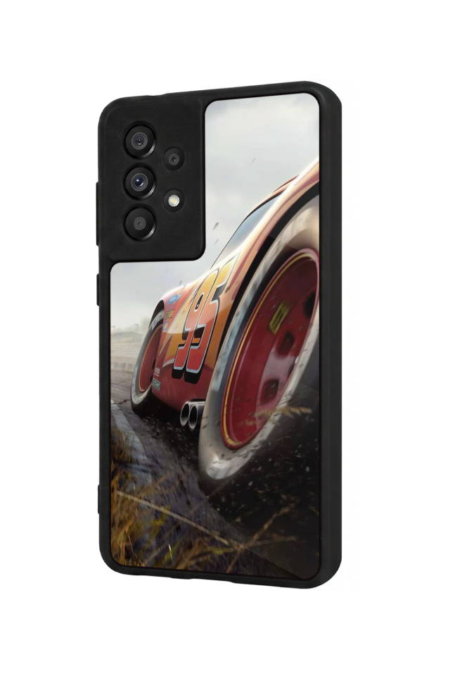 Samsung Galaxy A73 Uyumlu Şimsek McQueen Tasarımlı Glossy Premium Kılıf