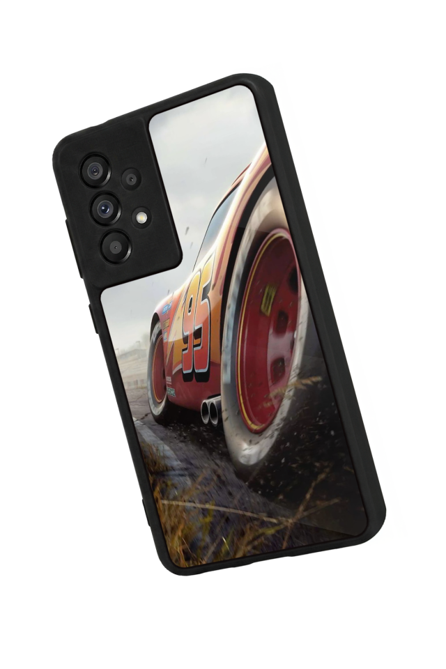 Samsung Galaxy A73 Uyumlu Şimsek McQueen Tasarımlı Glossy Premium Kılıf