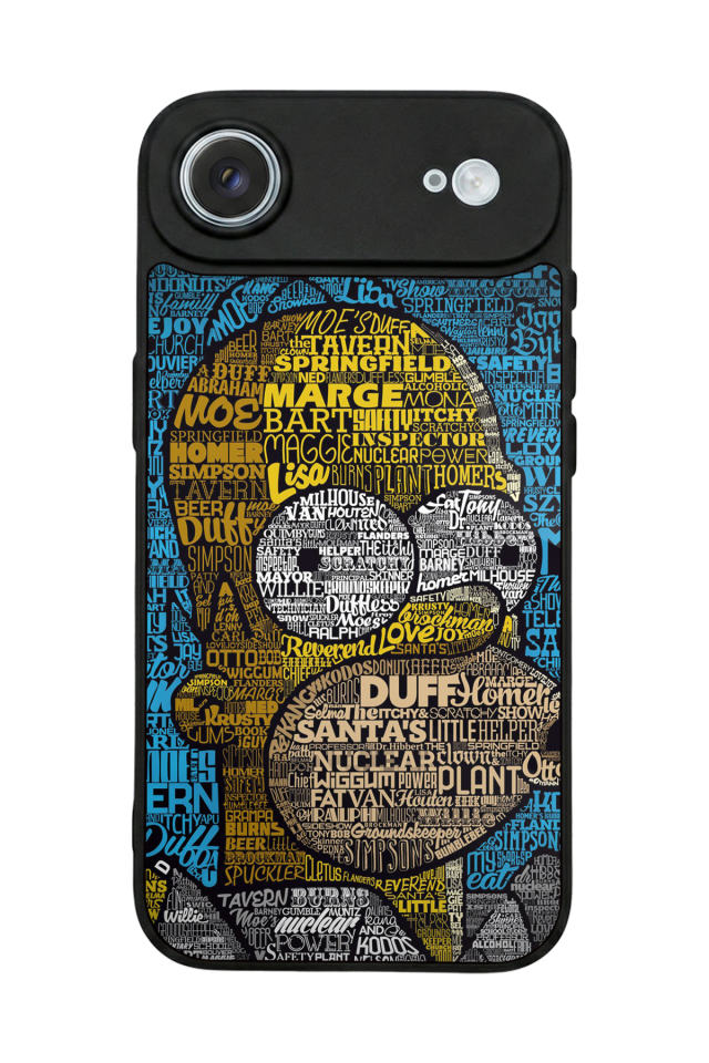 iPhone 17 Air Uyumlu The Simpsons Tasarımlı Glossy Premium Kılıf