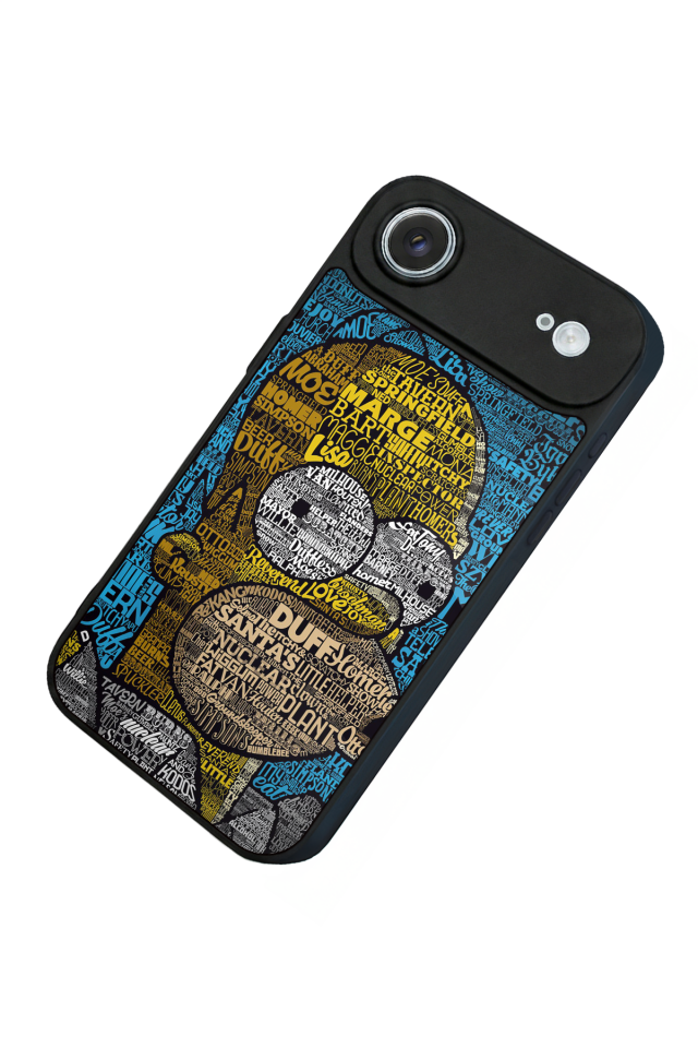 iPhone 17 Air Uyumlu The Simpsons Tasarımlı Glossy Premium Kılıf