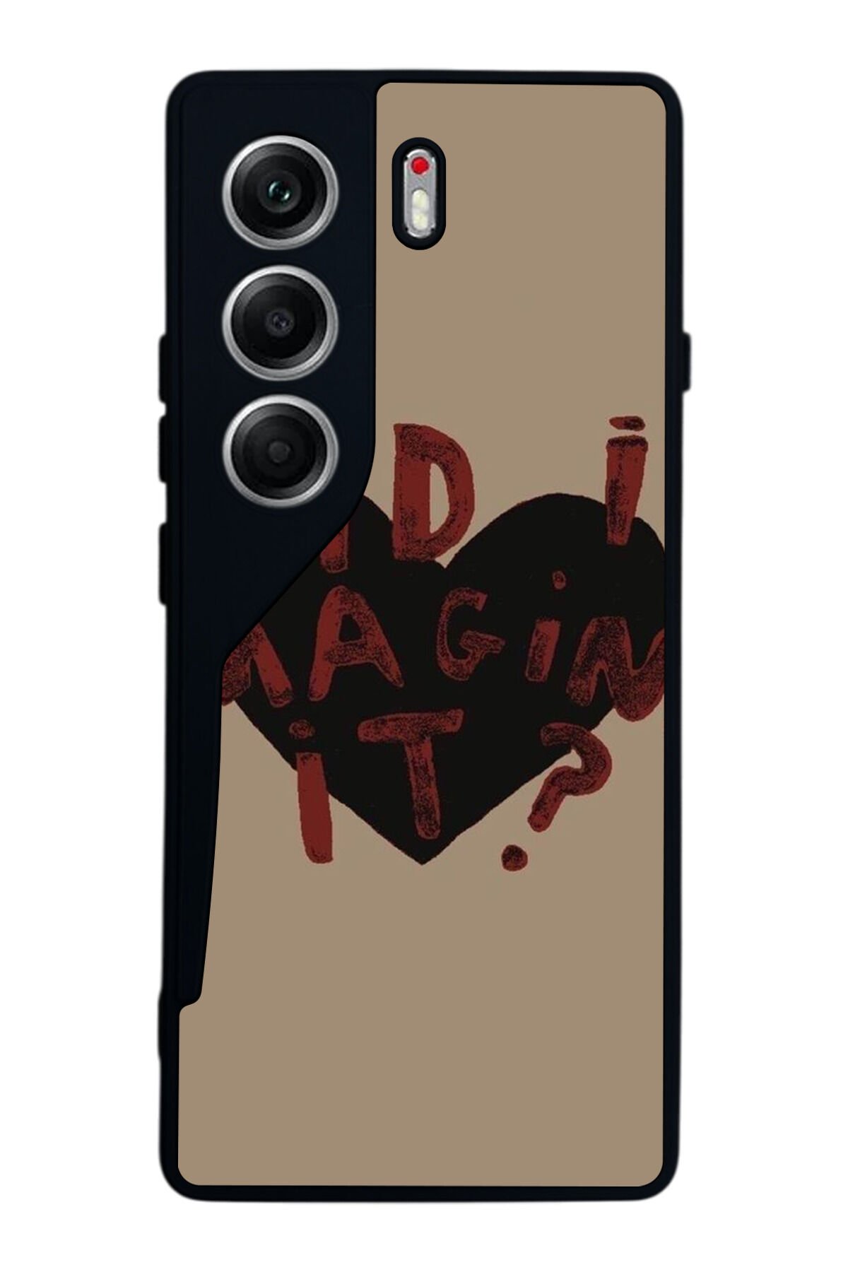 Tecno Camon 40 Uyumlu Kalp Love Tasarımlı Glossy Premium Kılıf