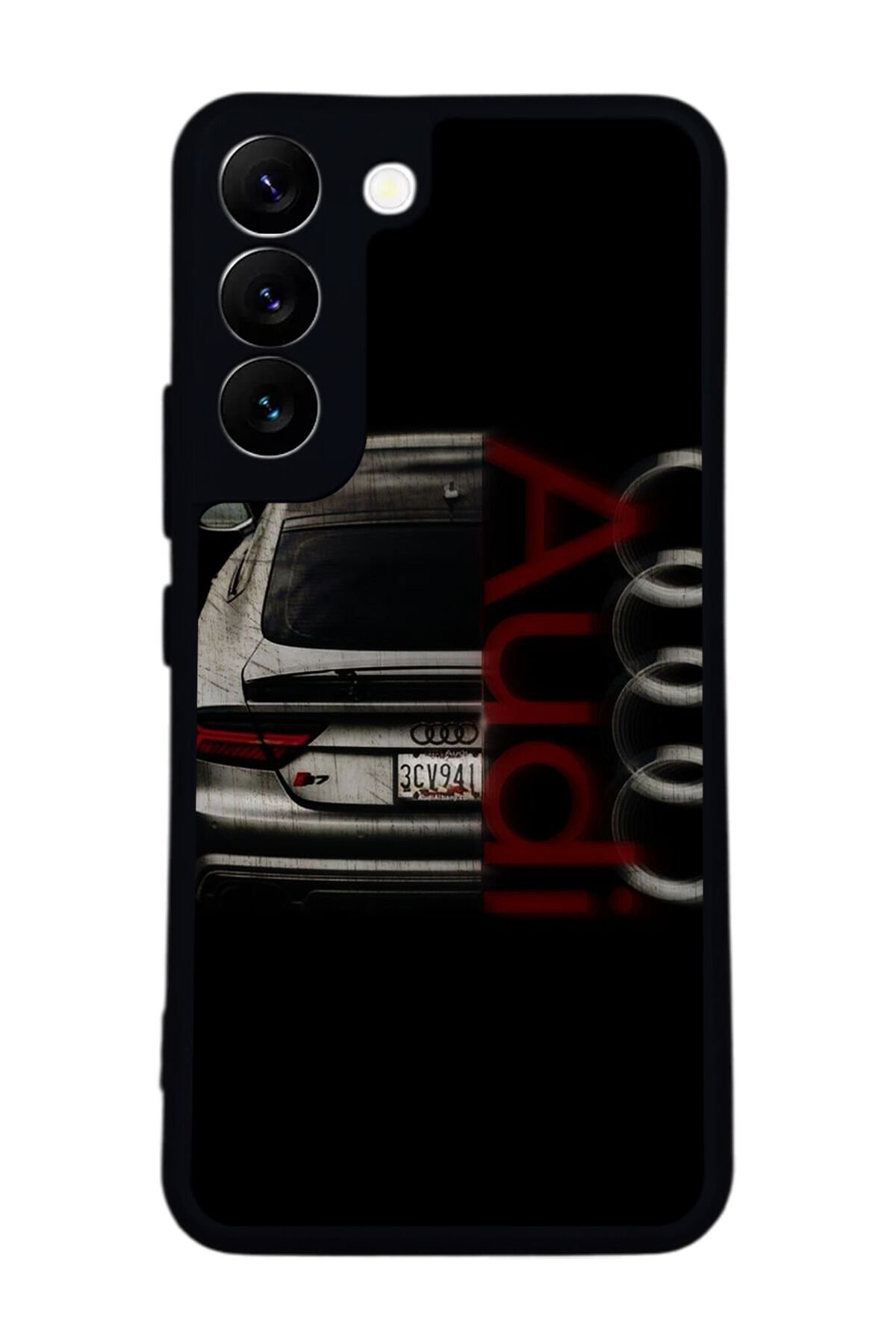 Samsung Galaxy S22 Uyumlu Audi Tasarımlı Glossy Premium Kılıf