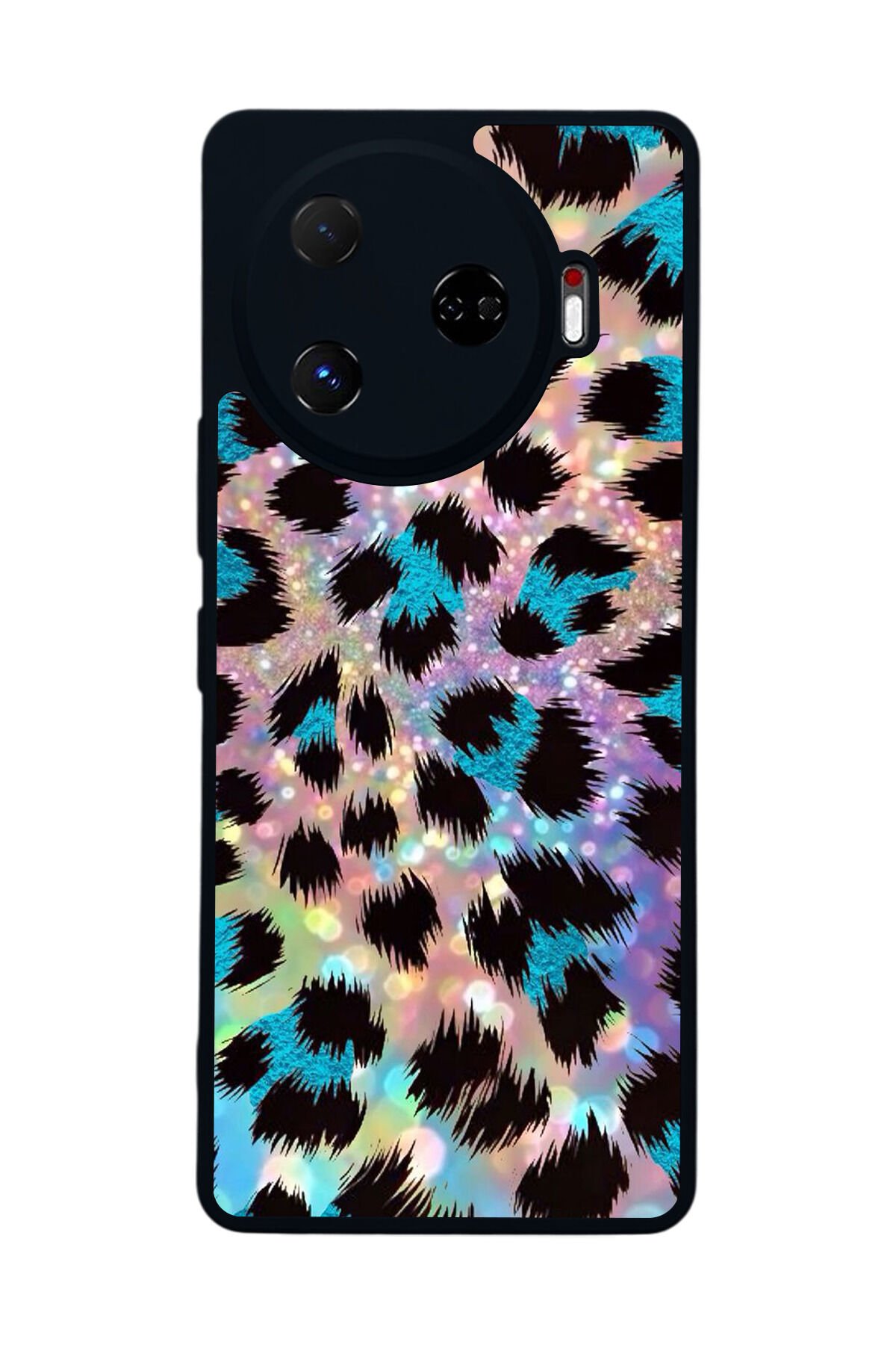 Tecno Camon 30 Pro Uyumlu Hologram Leopar Tasarımlı Glossy Premium Kılıf