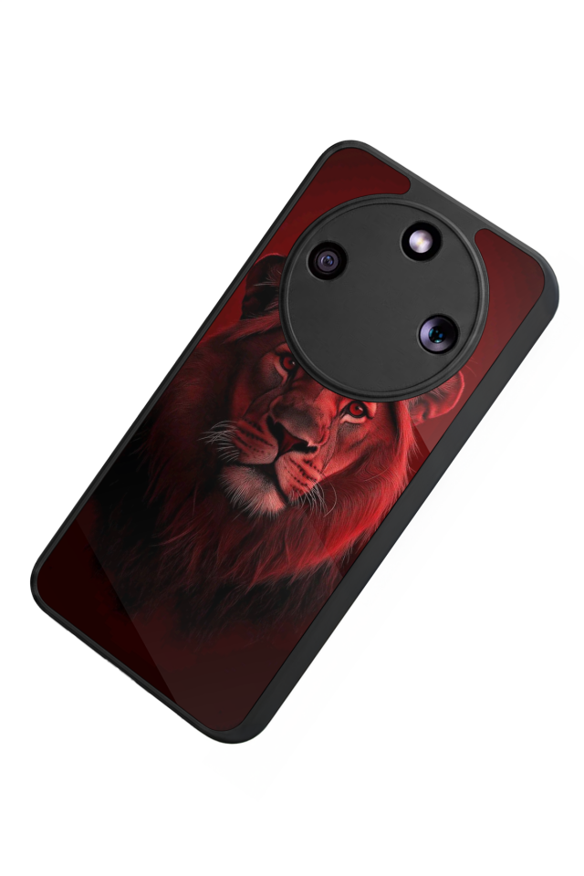 Honor Magic 8 Lite Uyumlu Aslan Tasarımlı Glossy Premium Kılıf