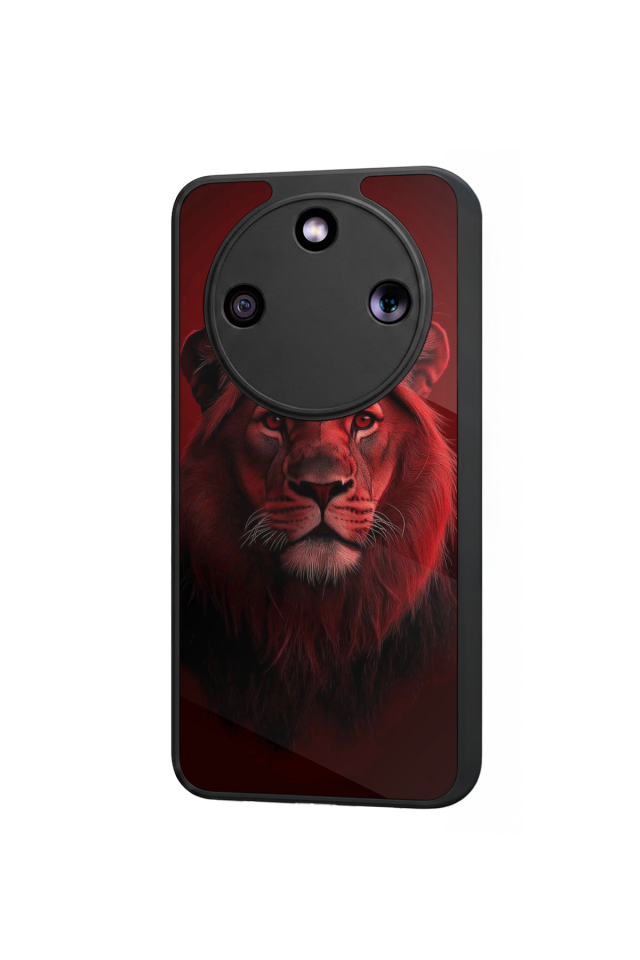 Honor Magic 8 Lite Uyumlu Aslan Tasarımlı Glossy Premium Kılıf