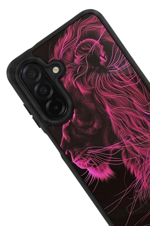 Samsung Galaxy A36 Uyumlu Aslan Tasarımlı Glossy Premium Kılıf