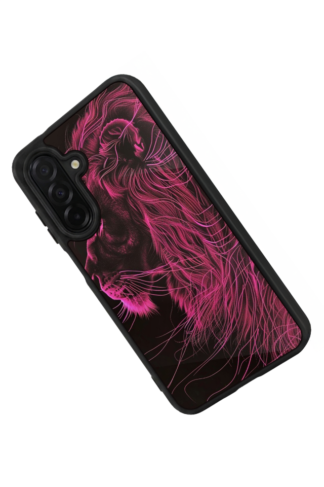 Samsung Galaxy A36 Uyumlu Aslan Tasarımlı Glossy Premium Kılıf