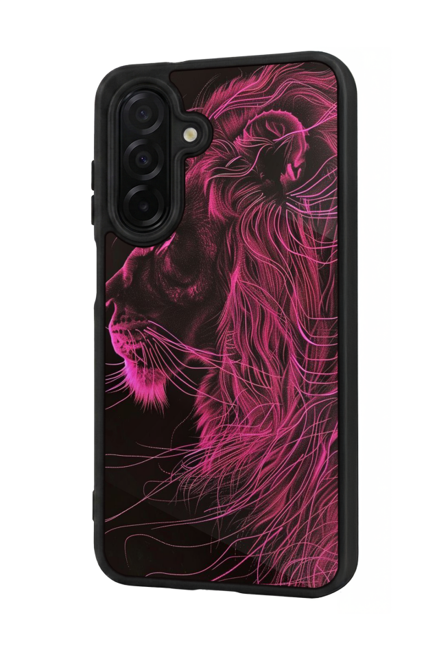 Samsung Galaxy A36 Uyumlu Aslan Tasarımlı Glossy Premium Kılıf