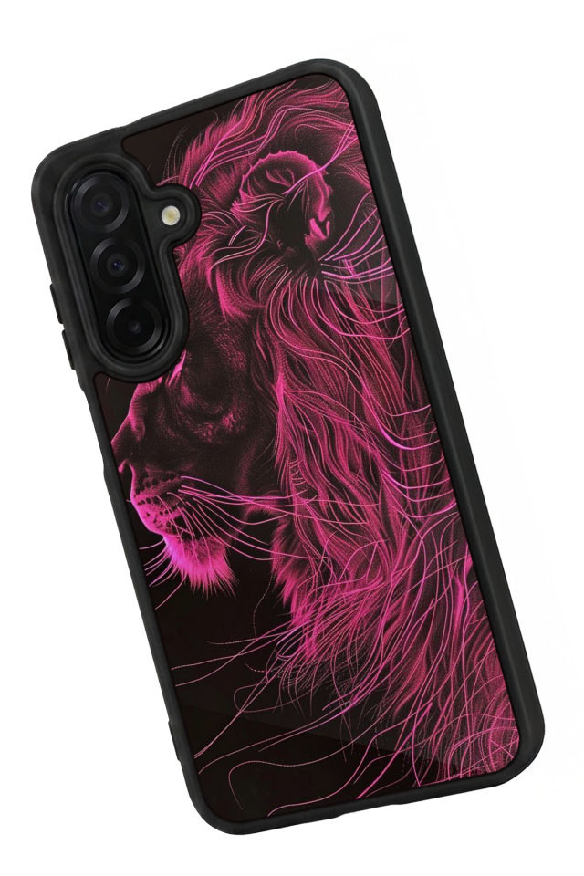 Samsung Galaxy A36 Uyumlu Aslan Tasarımlı Glossy Premium Kılıf