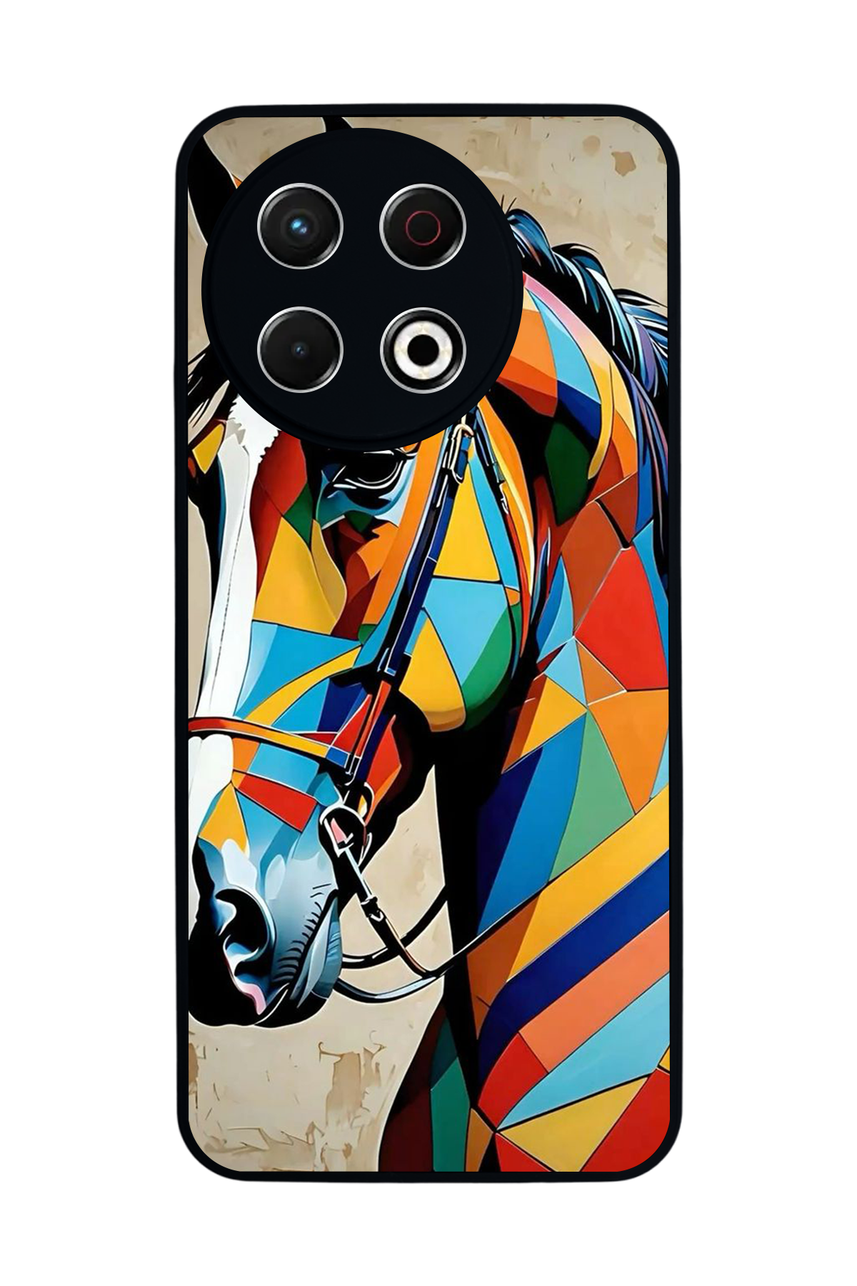 Tecno Spark 30 Pro Uyumlu At Horse Tasarımlı Glossy Premium Kılıf