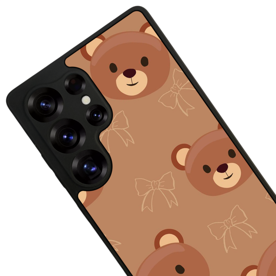 Samsung Galaxy S25 Ultra Uyumlu Ayı Tasarımlı Glossy Premium Kılıf