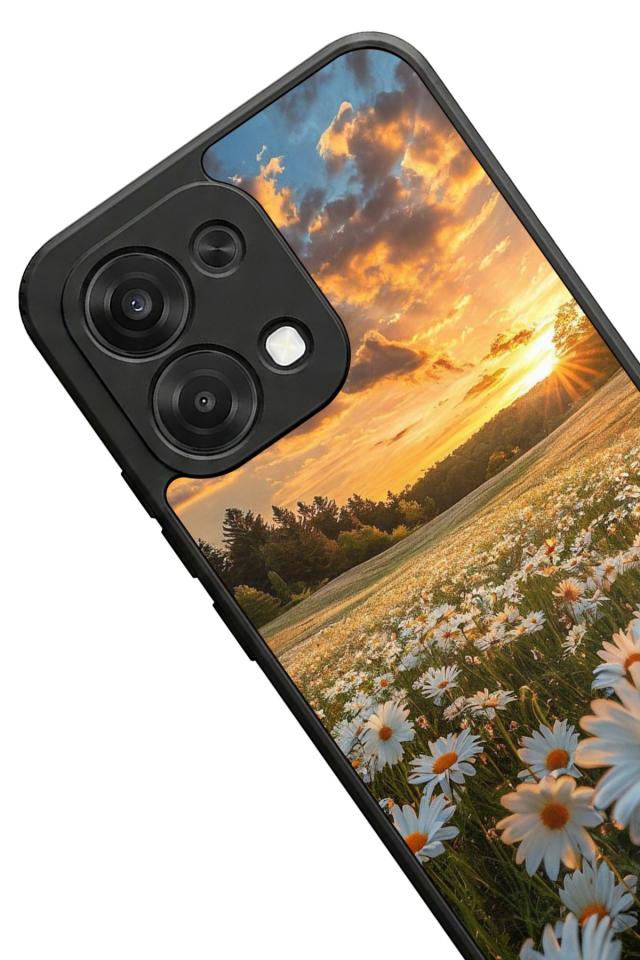 Oppo A6 Pro Uyumlu Cicek Tasarımlı Glossy Premium Kılıf