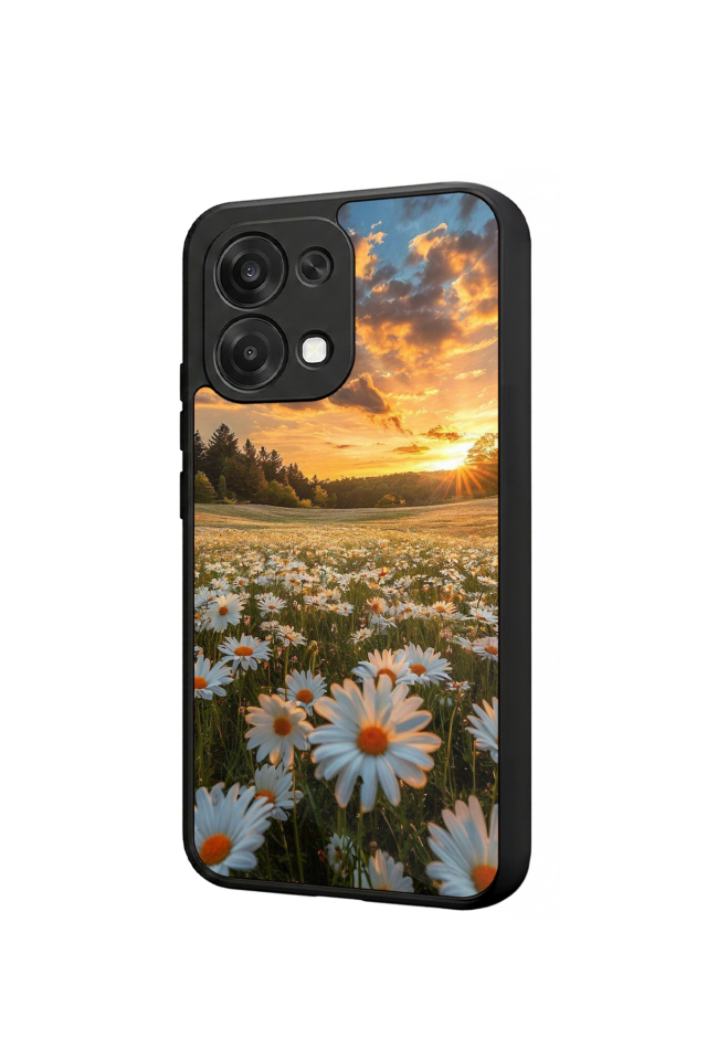 Oppo A6 Pro Uyumlu Cicek Tasarımlı Glossy Premium Kılıf